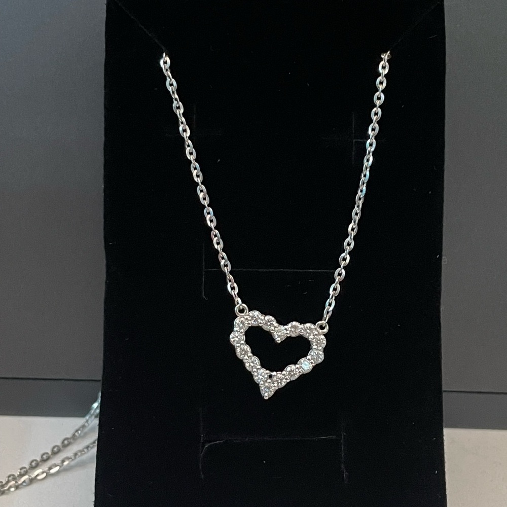 14K WG Necklace w Gemstones